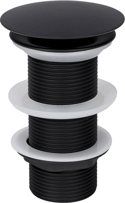 Differnz Afvoerplug Mat Zwart - Always Open Mix & Match - Maat: L - Ã˜ 72 mm