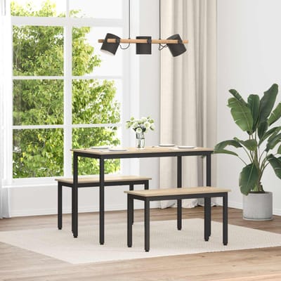 vidaXL - Bank - Sonoma - 80 - x - 35 - x - 45 - cm - Bewerkt - hout