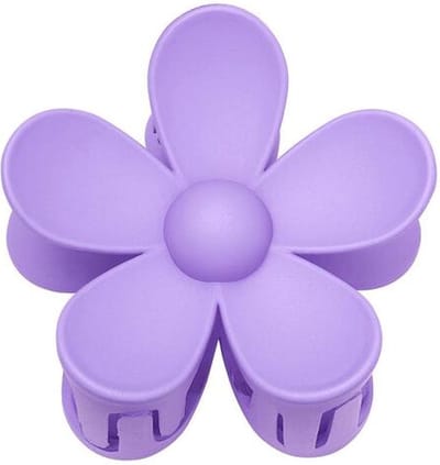 Haarklem - Bloem - Zomer - Haarknip - Gender Reveal - Haarklip - Haarspeld - Haarknip groot - Luxe Haarklem - Cadeautje - Flower power - Feest - Dames - Moederdag - Paars