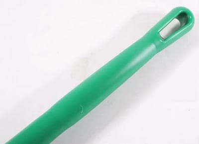 Aluminium handvat met schroefdraadpunt - 51 inch, groen, 1-7/32 inch diameter - Robuust en ergonomisch