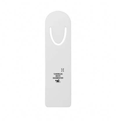 Hacebo® - Badmeester metalen boekenlegger - Badmeester - Badmeesters - s werelds beste badmeester - zwemmen - zwemdiploma - cadeau - kado - gift - geschenk - vaderdag - lifeguard Bladwijzer boekenleggers - 12.7 cm x 3.2cm