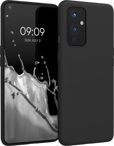 kwmobile telefoonhoesje geschikt voor OnePlus 9 (EU/NA Version) - Hoesje voor smartphone - Back cover in mat zwart