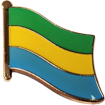 CombiCraft vlag pin Gabon 18 x 14 mm - per 5 stuks