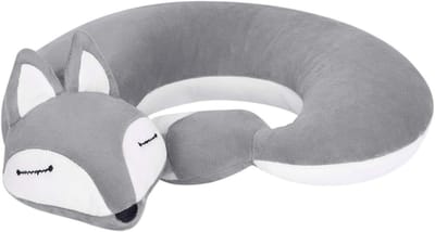 Ergonomisch U-vormig reiskussen voor neksteun, orthopedisch hoofdkussen voor volwassenen en kinderen, ideaal voor auto, vliegtuig en kantoor