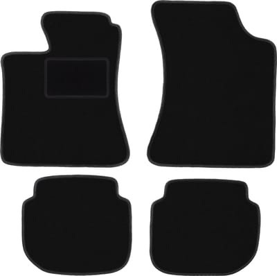 Zwarte veloursmatten voor: Volvo 440 / 460 sedan (1988-1996)