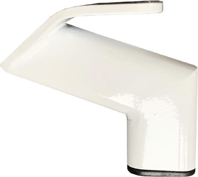 Stalen meubelpoot wit design 11,5 bij 2 cm en hoogte 10 cm - Set van 4 stuks