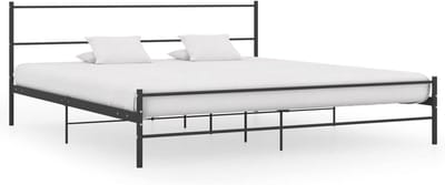 Modern Bedframe - Tweepersoonsbed Frame - Slaapkamer Meubel - Krasbestendig Frame - 180x200 cm - Zwart