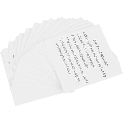 20 STUKS Zelfklevende TPU Sticker Waterdicht Transparante Reparatie Patch voor Opblaasbaar Product Tent white