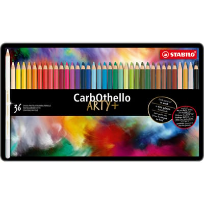 STABILO CarbOthello - Kalkpastel Kleurpotloden - Metalen Etui Met 36 Kleuren