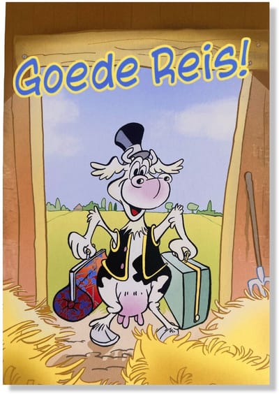 Goede Reis! Afscheid / Vakantie - 12x17cm - Gevouwen kaart inclusief envelop