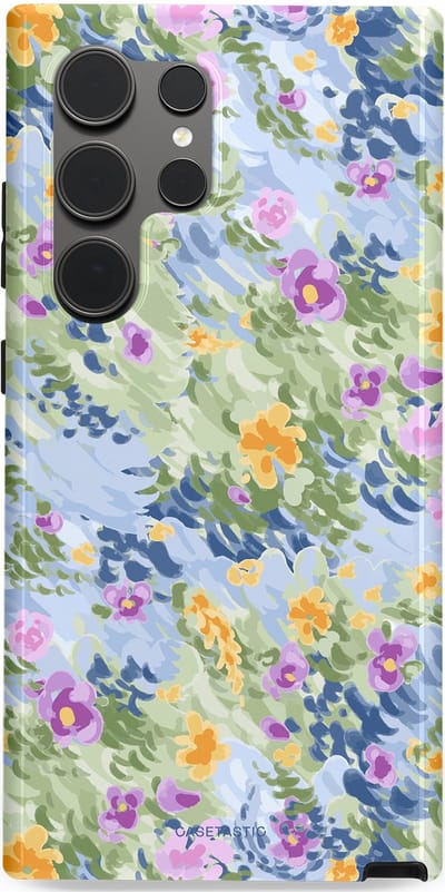 Casetastic Hoesje Geschikt voor Samsung S24 Ultra - Stijlvolle Beschermende Duo-layer Case - Vijver briesje