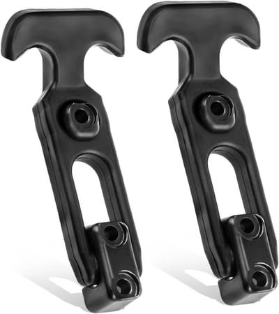 Rubberen T-Handgreep Grendels - Trekgrendels Hasp - Kasten Beveiligen - Flexibele Rubberen Riem - 111 cm Lengte - Zwart