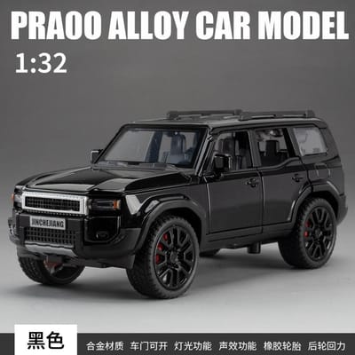 1:32 Prado SUV Véhicule Tout-Terrain Alliage Métallique Modèle Réduit Moulé Sous Pression Voiture Affichage Extérieur Objets de Collection Cadeau Décoratif