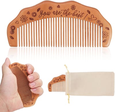 Dailygoods- Geboortekam Houten - Bevallingsbenodigdheden - Arbeidskam - Bevestiging - Stoffen Tas - 12,5 x 5,6 cm