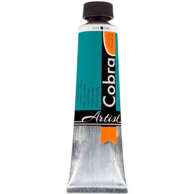 Peinture à l'huile - Cobra - Artist - Bleu Caraïbes - 542 - Tube de 40ml bleu