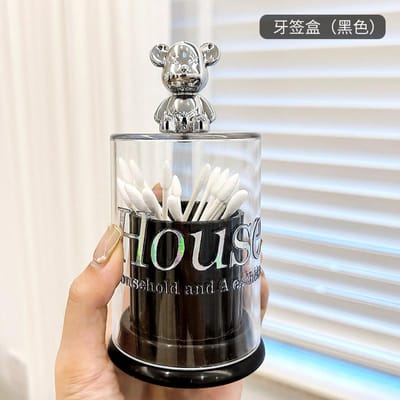 Creatief Ontwerp Beer Tandenstoker Doosje Wattenstaafje Opbergdoosje Tandenstoker Houder Container Tandenstoker Dispenser Keuken Opberg Gadgets