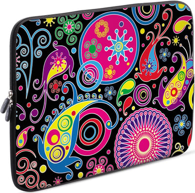 Unyqoos® Lichtgewicht en Waterafstotende Laptopbeschermhoes van Neopreen voor 14 Inch Laptops