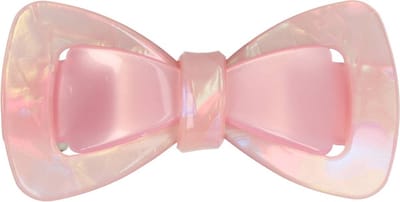 Haarsoires Haarspeld Patentspeld 6cm - Strik – Marmer Patroon – Anti-Slip – Roze - Haarspelden voor Dames - Haarklem - Haarclip - Haaraccessoires - Hair Clip - Decoratieve Haaraccessoire