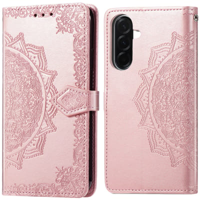 imoshion Hoesje - Geschikt voor Samsung Galaxy A37 (5G) - Mandala Bookcase - Rosé Goud