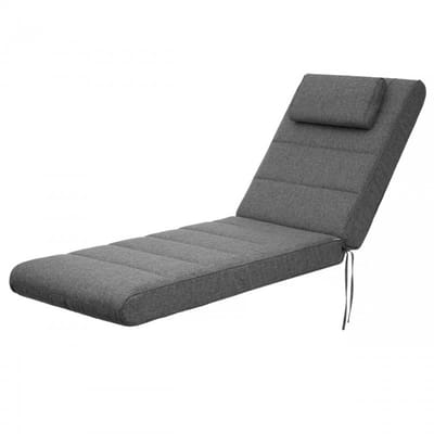 Ligbed Tuinkussen Malaga Antraciet Waterafstotend- 10cm Dik! Ligmatras - Multifunctioneel - Comfortabel - Duurzaam - Stijlvol - 204x60 cm