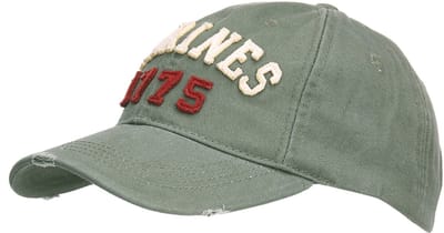Fostex Garments - Baseball cap stone washed marines 1775 (kleur: Groen / maat: NVT)