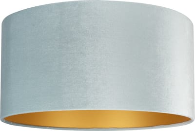 Uniqq Lampenkap velours licht blauw briljant Ø 50 cm - 25 cm hoog