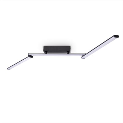 LED-Plafondlamp Dion zwart-wit