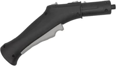 Stoomhandvat met slang - Reinigingsaccessoire - Stoomreinigen verbeteren - Antislip comfortabele grip - 1 stuk - Grijs