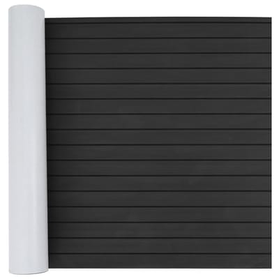 vidaXL - Bootmat - Gestreept - Donkergrijs - en - Zwart - 240 - x - 90 - cm - EVA