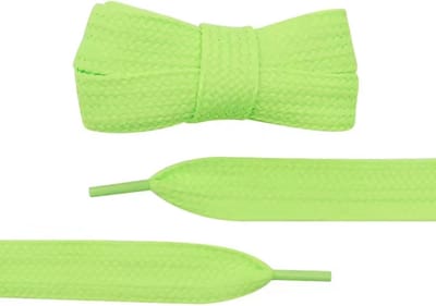 CHPN - Veters - Schoenveters - Fluo groene veters - Sneakerveter - Schoenaccessoire - Fluoriserend Groen - 100CM - 1 paar - Platte veters