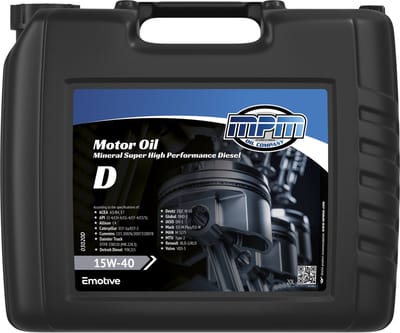 MPM Motorolie 15w40 super high performance diesel - 20 liter