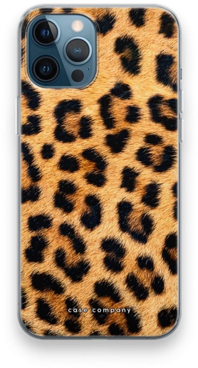 Case Company® - Hoesje geschikt voor iPhone 12 Pro hoesje - Luipaard - Soft Cover Telefoonhoesje - Bescherming aan alle Kanten en Schermrand