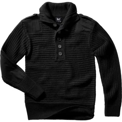 Brandit Alpine trui Gebreide trui zwart M - Polyester - Basics
