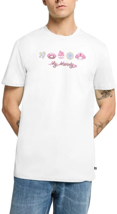 My Melody Met Flat En Gebakjes Premium T Shirt Heren
