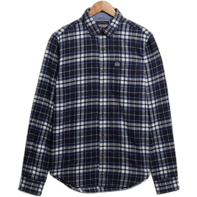 Superdry - Katoenen Lumberjack Overhemd met Lange Mouwen - Heren - Lange mouwen shirts