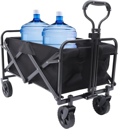 Handwagen Platform - Draagwagen Trolley - Lading Vervoer - Opvouwbaar Ontwerp - 51x68x13 cm