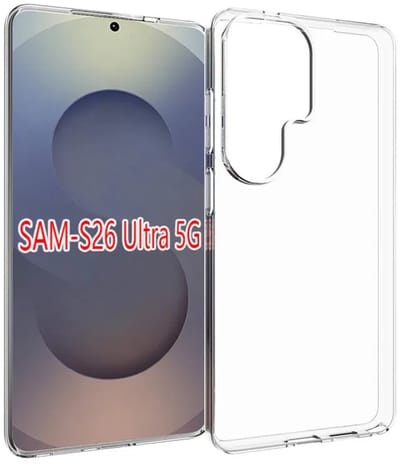 MobyDefend Hoesje - Geschikt voor Samsung Galaxy S26 Ultra - Transparante TPU Backcover - Volledig Doorzichtig