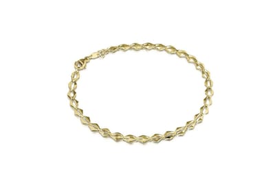 Di Lusso - Armband Metz - Zilver 925 - Gouden plating - Dames - 19 cm