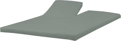 Princess Line Comfortabel Ultra-Soft Splittopper Hoeslaken 160x200 - 100% Katoen Jersey - Hoeslaken voor Elektrisch & Verstelbaar Bed - Rondom Elastiek - Hoekhoogte 15 cm - Bovensplit ca. 90 cm - Grijs