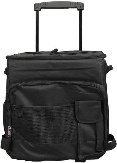 Dailygoods- Koeltas 43L - Geïsoleerde Draagbare Rolkoeler - Duurzaam 600D Oxford - Trolley met Katrollen - Ideaal voor Picknicks - Ruim Interieur - Koeler
