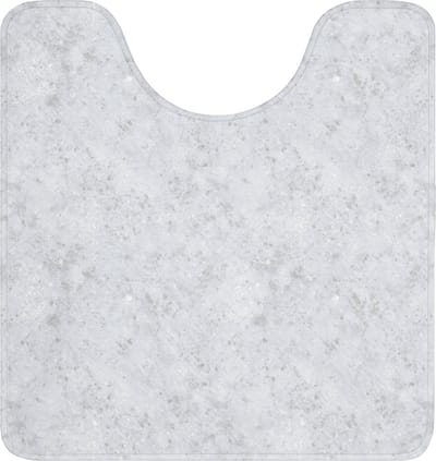 WC mat met uitsparing 55x60 cm - Antislip - Grijs - Terrazzo-effect - Beton - Toiletmat met uitsnijding - Vloermat - Douchemat - Toilet tapijt - Toiletmatten