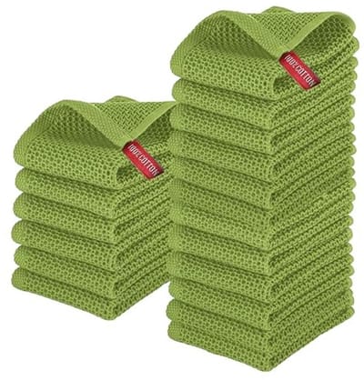 Premium Wafel Keukenhanddoeken 18-pack van 100% Turks Katoen - Sneldrogend en Super Absorberend - Multifunctionele Schoonmaakhanddoeken
