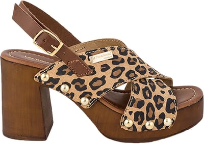 Paloma leren sandalen met hak
