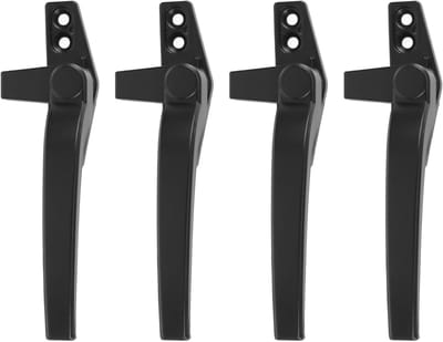 Openslaande Raamkruk - Raamslot Deurgrendel - Veiligheid Kozijnen - Aluminiumlegering Materiaal - Rechter Hand - Zwart