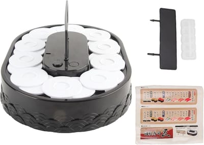 Roterende Sushi Machine - Dessert Tafel Draaibaar - Feestelijk Presenteren - Automatische Rotatie - 36x23x8 cm