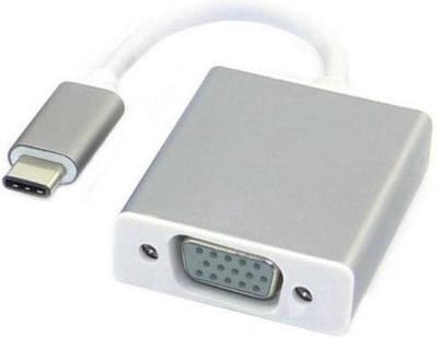 Scoby - USB-C adapter - Beeldconverter - Aansluitkabel - USB-C to VGA Adapter - Laptop compatibel - Grijs