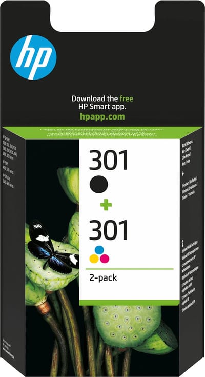 HP 301 - Inktcartridge - Origineel - Standaard capaciteit - Kleur en Zwart