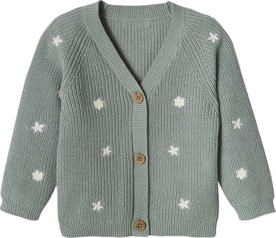 Vertbaudet Babyvestje met borduursel en V-hals van Engels ribbreisel