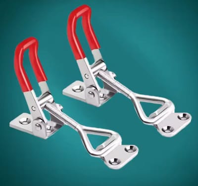 TLVX 2 stuks Sterke Stelbare Spansluiting 30x117mm – Klemsluiting – Tuimelklem – Kistsluiting – Gesp Sluiting – Meubelslot – Tuimelvergrendeling – Veilig en snel afsluiten van Kisten, Lades en Deuren