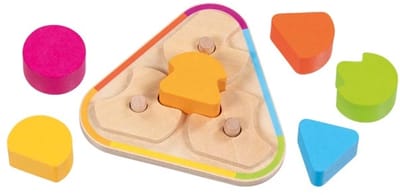 GOKI Sorteerspel - Vind De Vorm - 12,5X11,5X2,8Cm - 7 Delen - 3 Jaar